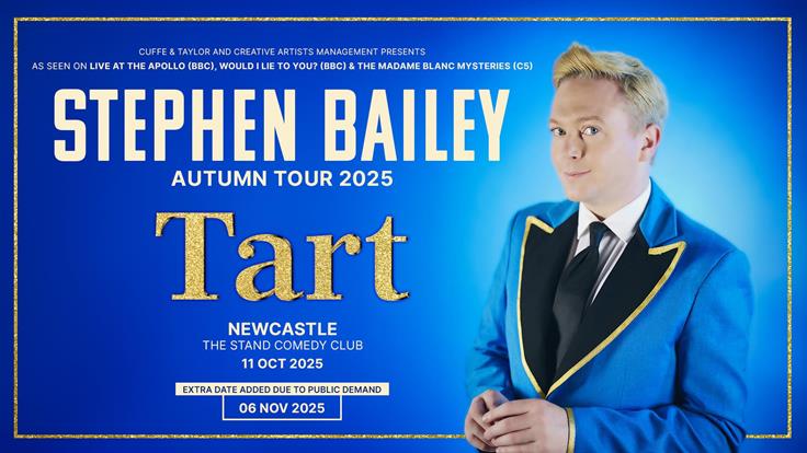 Stephen Bailey: TART Extra Show Added